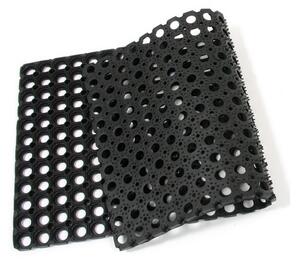Gumová čisticí rohož Honeycomb 50 x 100 x 1,6 cm, černá
