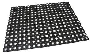 Gumová čisticí rohož Honeycomb 60 x 80 x 1,6 cm, černá