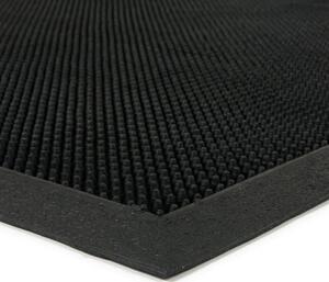 Gumová čisticí rohož Rubber Brush 60 x 100 x 1,2 cm, černá
