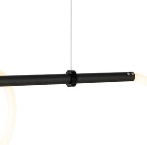 Designové závěsné svítidlo černé vč. LED 3 stupňové stmívatelné - Danisha