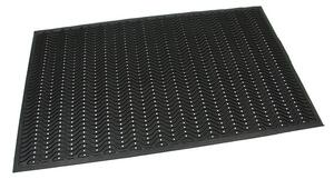 Gumová čisticí rohož Waves 90 x 150 x 1,2 cm, černá