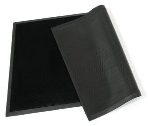 Gumová čisticí rohož Rubber Brush 90 x 150 x 1,2 cm, černá