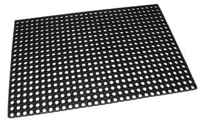 Gumová čisticí rohož Honeycomb 80 x 120 x 1,6 cm, černá