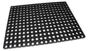 Gumová čisticí rohož Honeycomb 60 x 80 x 2,2 cm, černá