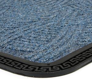 Textilní čisticí rohož Chaos 40 x 60 x 0,8 cm, modrá