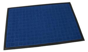 Textilní čisticí rohož Criss Cross 60 x 90 x 0,8 cm, modrá