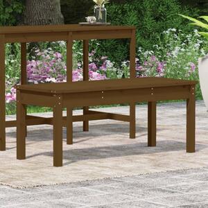 Zahradní lavice medově hnědá 109x44x45 cm masivní borové dřevo
