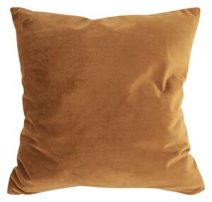 Polštář čtvercový sametový 40 cm Cushion Tender hnědý Present Time (Barva- koňakově hnědá)