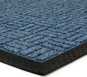 Textilní čisticí rohož Criss Cross 45 x 75 x 1 cm, modrá