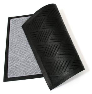 Textilní čisticí rohož Crossing Lines 60 x 90 x 1 cm, šedá