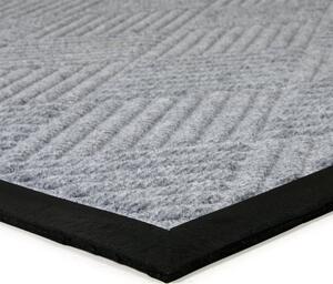 Textilní čisticí rohož Crossing Lines 90 x 150 x 1 cm, šedá