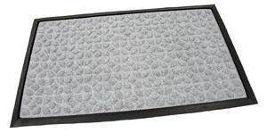 Textilní čisticí rohož Rectangles Deco 45 x 75 x 0,8 cm, šedá