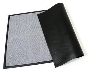 Textilní čisticí rohož Crossing Lines 90 x 150 x 1 cm, šedá