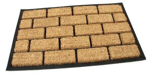Kokosová čisticí rohož Bricks 45 x 75 x 2,2 cm, hnědá