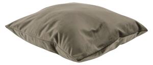 Polštář čtvercový sametový 40 cm Cushion Tender šedohnědý Present Time (Barva- šedohnědá)