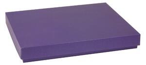 Úložná/dárková krabice s víkem 400x300x50/40 mm, fialová