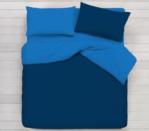 Gipetex Natural Dream Italské povlečení 100% bavlna Doubleface světle/tmavě modrá - 140x200 / 70x90 cm
