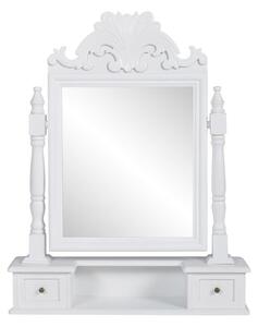 Toaletní stolek s hranatým sklopným zrcadlem | MDF