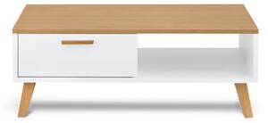 KONSIMO Konferenční stolek Frisk bílý 90 X 35 X 60 CM