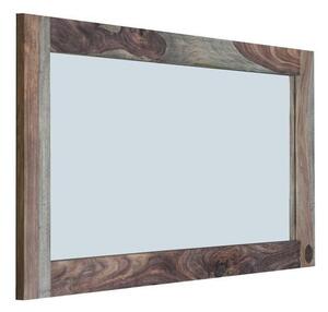 GREY WOOD Zrcadlo 130x70 cm, masivní indický palisandr