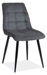 Jídelní židle Chic III, šedá / černá