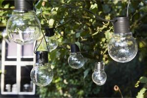 Luxform Solární party světla s 10 LED žárovkami Menorca průhledná