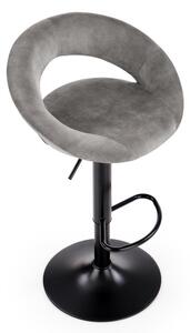 Barová židle Kaiden, šedá / černá