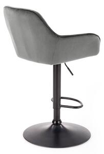 Barová židle Gavin, šedá / černá