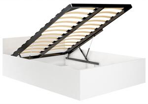 Dvojlůžko dřevěné Akord 120x200 bílé