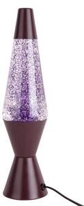 Stolní lávová lampa Glitter tmavě fialová Leitmotiv (Barva-tmavě fialová)