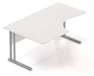Ergonomický stůl Visio 160 x 100 cm, levý, bílá