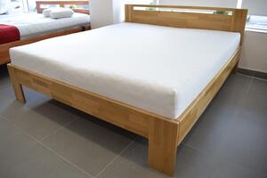 Oak´s Dubová postel Duos 2,5 cm masiv cink - 140x200 cm