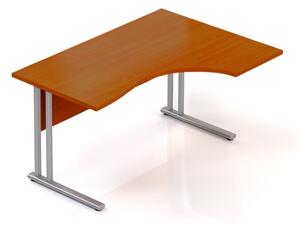 Ergonomický stůl Visio 140 x 100 cm, pravý, třešeň