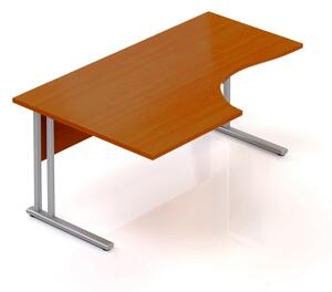 Ergonomický stůl Visio 160 x 100 cm, levý, třešeň