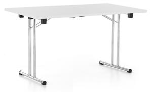 Skládací stůl 140 x 80 cm, světle šedá