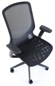 Kancelářská židle Lareno, černá / šedá
