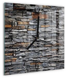 Skleněné hodiny na stěnu Slínek zskc-30x30-00180619