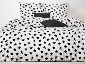 Mistral Home povlečení 100% bavlna Portland stars Black positive 140x200/70x90cm