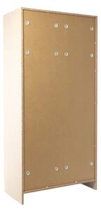 Dřevěná šatní skříň Visio, 90 x 45 x 185 cm, cylindrický zámek, javor