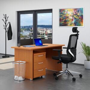 Sestava kancelářského nábytku Visio 1, 140 cm, třešeň