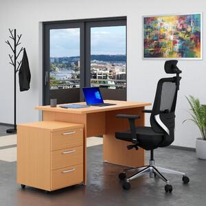Sestava kancelářského nábytku Visio 1, 120 cm, buk