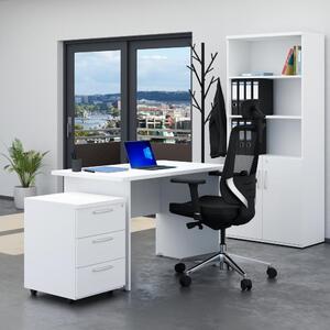 Sestava kancelářského nábytku Visio 2, 120 cm, bílá