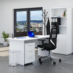 Sestava kancelářského nábytku Visio 2, 160 cm, bílá