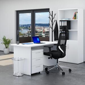 Sestava kancelářského nábytku Visio 2, 140 cm, bílá