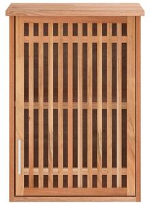 Nástěnná koupelnová skříňka 42x23x60 cm masivní ořechové dřevo