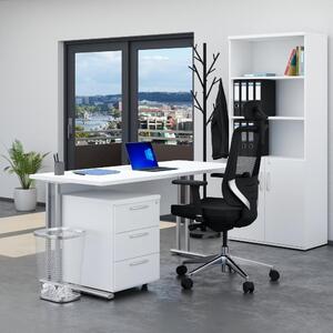 Sestava kancelářského nábytku Visio 2, 160 cm, bílá