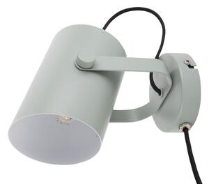 Nástěnná lampa Snazzy šedozelená Leitmotiv (Barva - šedozelená matná, kov)