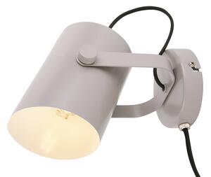 Nástěnná lampa Snazzy šedá Leitmotiv (Barva - šedá matná, kov)