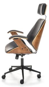 Kancelářská židle Ignazio, černá / ořech