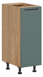 BRW Kuchyně Family Line Iris D-30/82-P, dub hikora/boho green matt